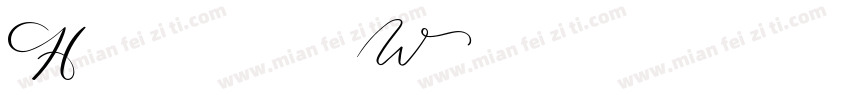 Hand W字体转换